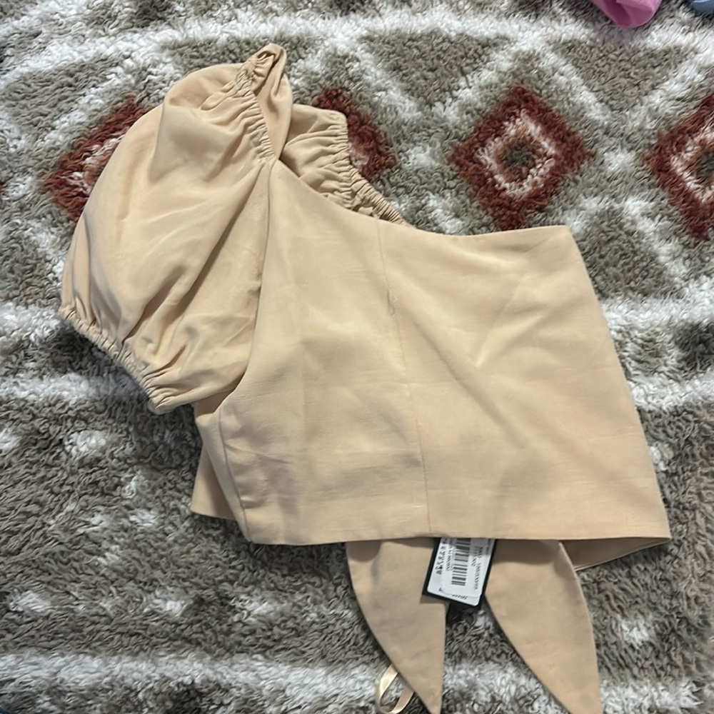 Tan crop top